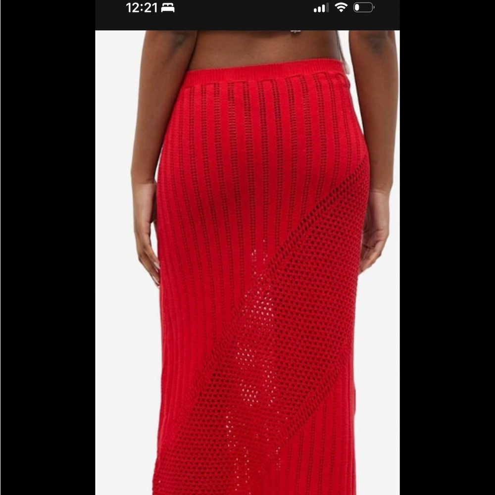 Gimaguas red knit skirt 💋